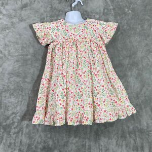 Rachel Zoe Little Girl 4/5T hearts & floral Dress Ruffles Babydoll Lined party